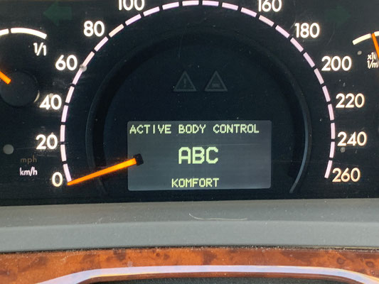 ABC speedometer display comfort